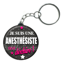 Porte-clés badge Anesthésiste- Réf PC618