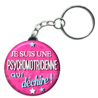 Porte-clés badge Psychomotricienne- Réf PC627