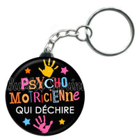 Porte-clés badge Psychomotricienne- Réf PC629