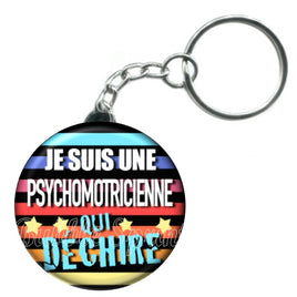 Porte-clés badge Psychomotricienne- Réf PC631