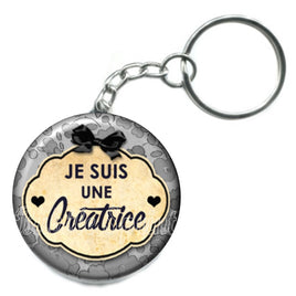 Porte-clés badge Créatrice- Réf PC64