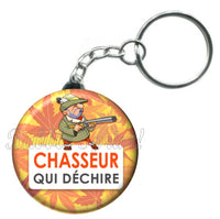 Porte-clés badge Chasseur- Réf PC654