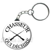 Porte-clés badge Chasseur- Réf PC657