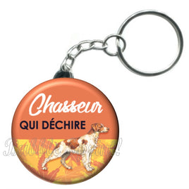 Porte-clés badge Chasseur- Réf PC658