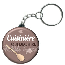 Porte-clés badge Cuisinière- Réf PC66