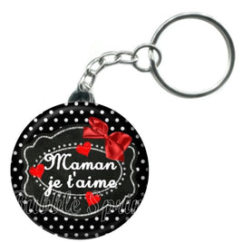 Porte-clés badge Maman - Réf PC680