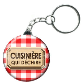 Porte-clés badge Cuisinière- Réf PC68