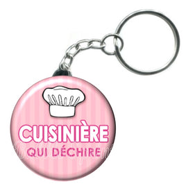 Porte-clés badge Cuisinière- Réf PC69