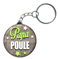 Porte-clés badge Papa- Réf PC710