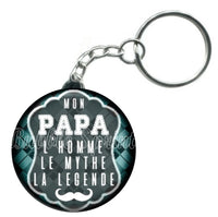 Porte-clés badge Papa- Réf PC720