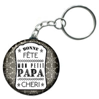 Porte-clés badge Papa- Réf PC725