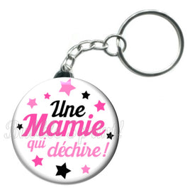 Porte-clés badge Mamie- Réf PC735