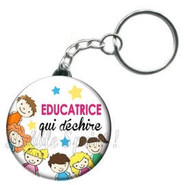 Porte-clés badge Educatrice- Réf PC73