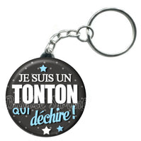 Porte-clés badge Tonton- Réf PC771