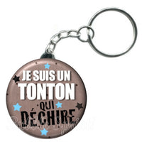 Porte-clés badge Tonton- Réf PC774