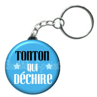 Porte-clés badge Tonton- Réf PC779