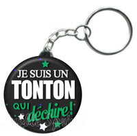 Porte-clés badge Tonton- Réf PC780