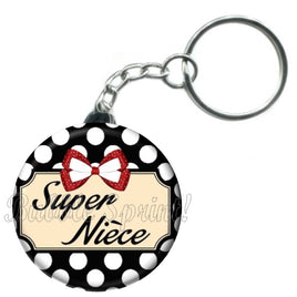 Porte-clés badge Super Nièce -Réf PC820