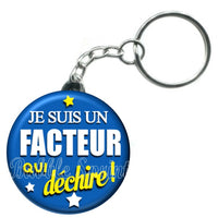 Porte-clés badge Facteur- Réf PC86