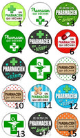 Cabochons en verre Pharmacien qui déchire -Réf CAB100