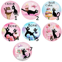 Cabochons en verre Chats -Réf CAB268