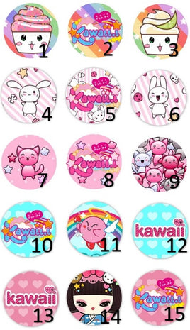 Cabochons en verre Cupcake lapin kawaii chat -Réf CAB248