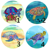 Cabochons en verre Tortue de mer -Réf CAB280