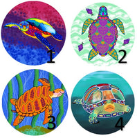 Cabochons en verre Tortue de mer -Réf CAB281