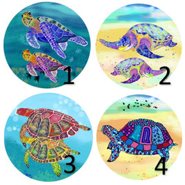 Cabochons en verre Tortue de mer -Réf CAB282